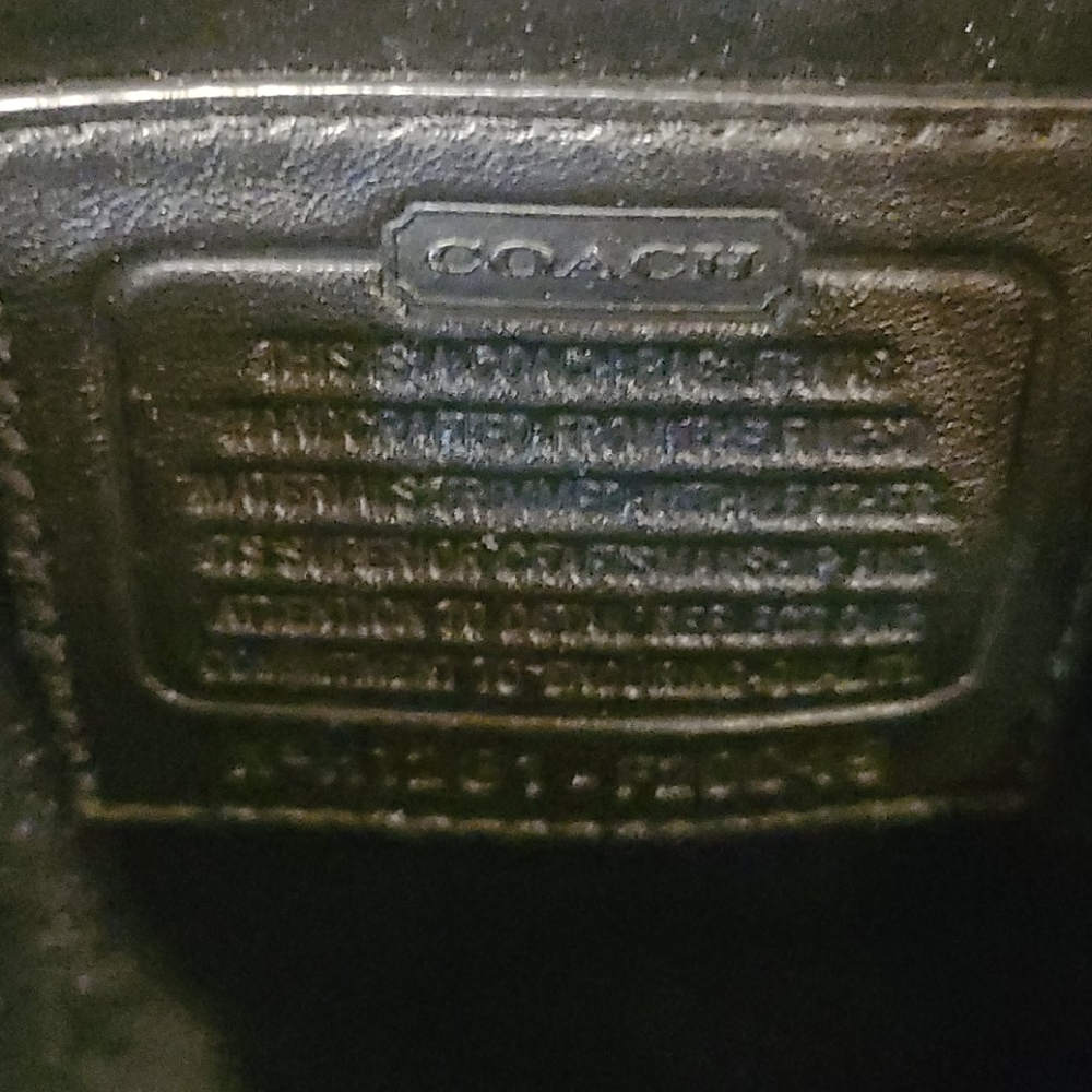 Blach Coach Shoulder Bag View 5